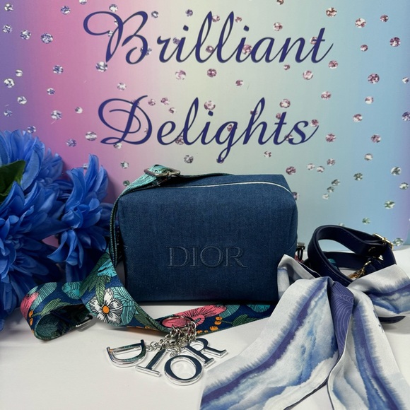 SALE HOST PICK! DENIM DIOR CROSSBODY BAG + EXTRAS - Picture 1 of 12